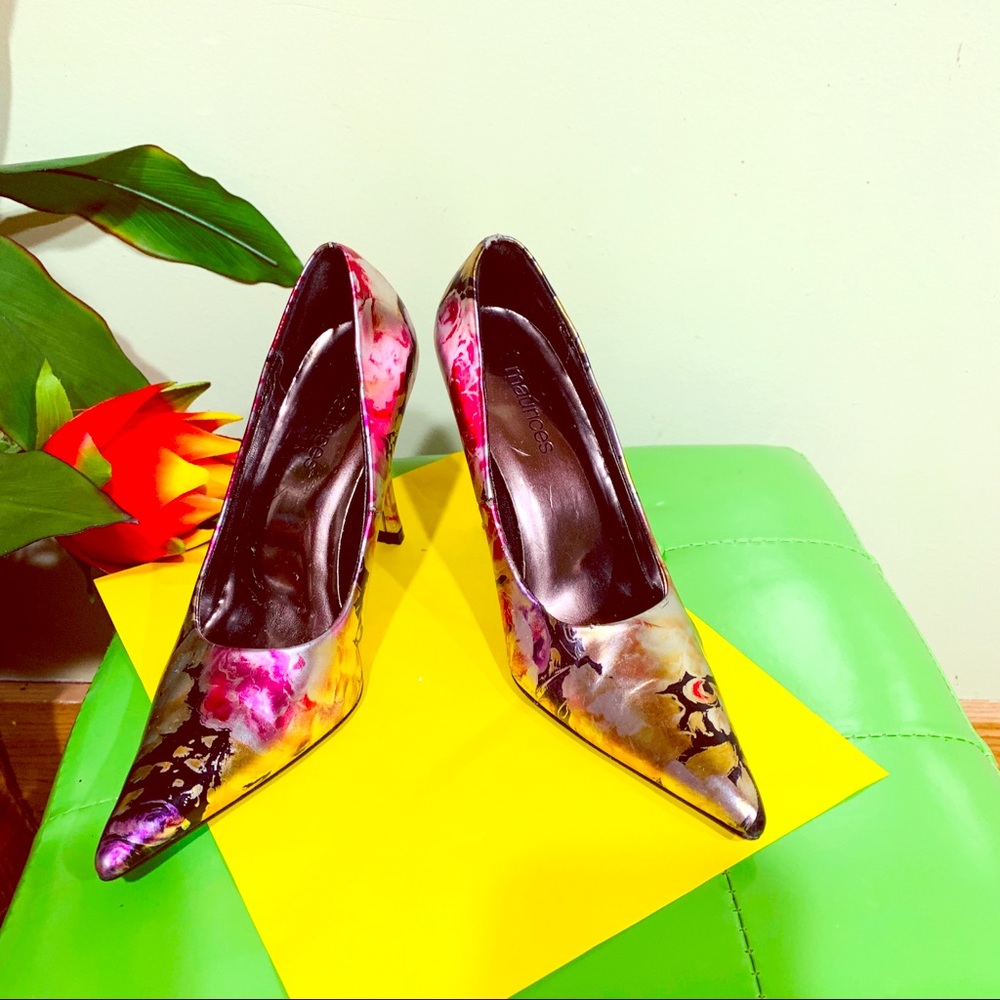 Matrices Floral Heels Shoes